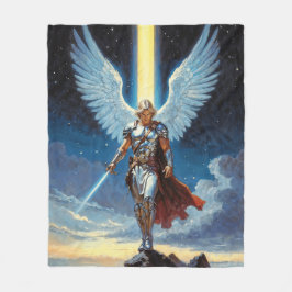 Keeper of the Celestial Gate Archangel Michael Fleece Deken