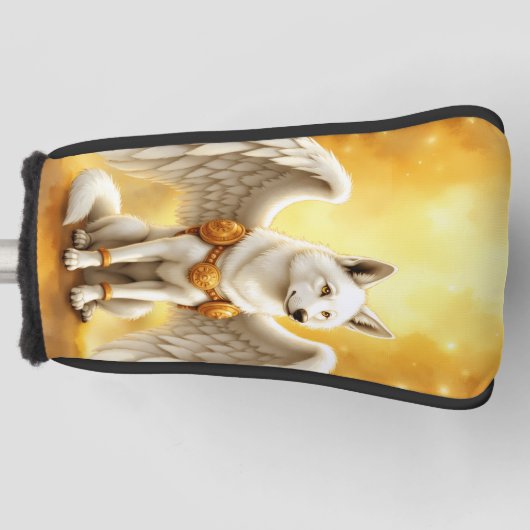 Keeper of the Dawn – The White Winged Wolf.  Golfheadcover (Voorkant)