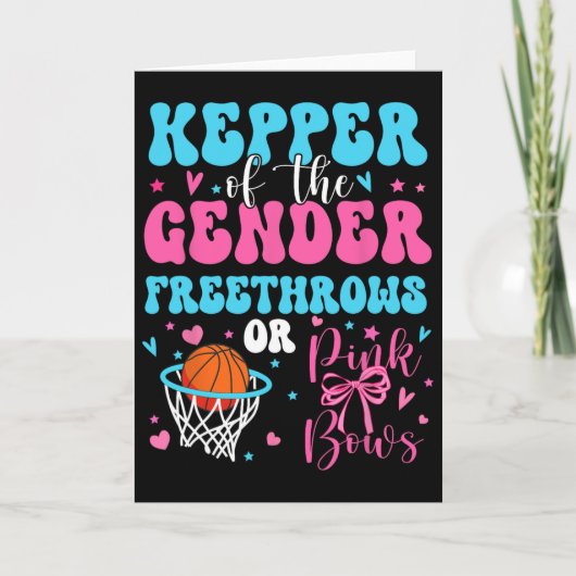 Keeper Of The Gender Free Throws Or Pink Bows Reve Kaart (Voorkant)