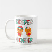 Keeper Of The Gender Funny Christmas Shirt Gingerb Koffiemok (Links)