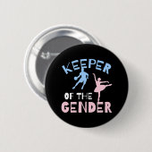 Keeper of the Gender Onthulling Party Basketbal Ronde Button 5,7 Cm (Voorkant /achterkant)