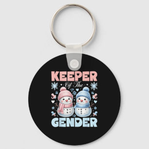 Keeper of the Gender onthult Baby shower Snowman C Sleutelhanger
