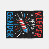 Keeper of the Gender onthult grappige 4th of July Fleece Deken (Voorkant (Horizontaal))