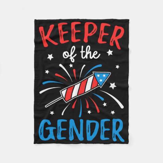 Keeper of the Gender onthult grappige 4th of July Fleece Deken (Voorkant)