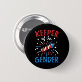 Keeper of the Gender onthult grappige 4th of July  Ronde Button 5,7 Cm (Voorkant /achterkant)