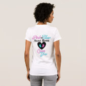 Keeper of the Gender | Pink and Blue Gender Reveal T-shirt (Achterkant volledig)