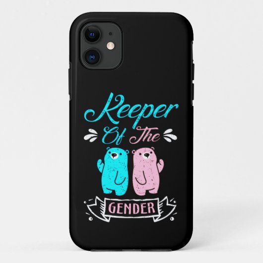 Keeper of the Gender Pink and Blue Teddy Bear Case-Mate iPhone Case (Achterkant)