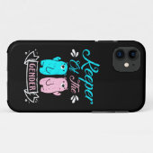 Keeper of the Gender Pink and Blue Teddy Bear Case-Mate iPhone Case (Achterkant (horizontaal))