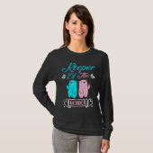 Keeper of the Gender Pink and Blue Teddy Bear T-shirt (Voorkant volledig)