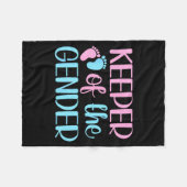 Keeper Of The Gender Pregnancy Announcement Gender Fleece Deken (Voorkant (Horizontaal))