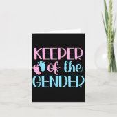 Keeper Of The Gender Pregnancy Announcement Gender Kaart (Voorkant)
