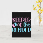 Keeper Of The Gender Pregnancy Announcement Gender Kaart (Gele Bloem)