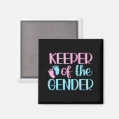 Keeper Of The Gender Pregnancy Announcement Gender Magneet (Voorkant / Achterkant)