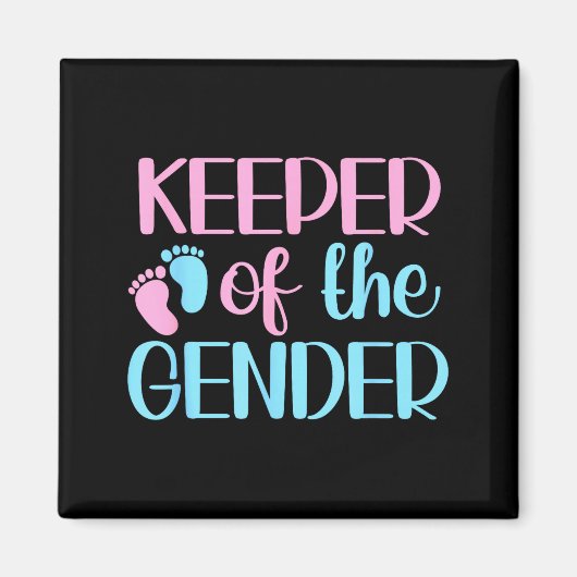 Keeper Of The Gender Pregnancy Announcement Gender Magneet (Voorkant)