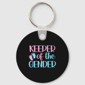 Keeper Of The Gender Pregnancy Announcement Gender Sleutelhanger (Voorkant)