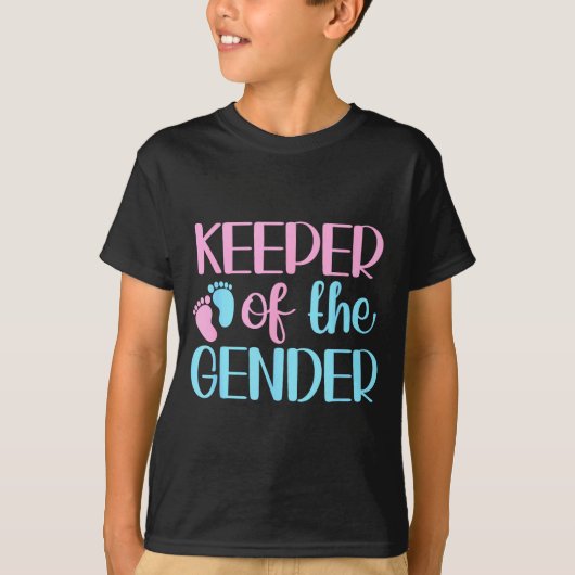 Keeper Of The Gender Pregnancy Announcement Gender T-shirt (Voorkant)