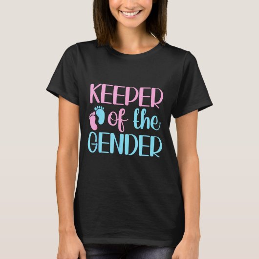 Keeper Of The Gender Pregnancy Announcement Gender T-shirt (Voorkant)