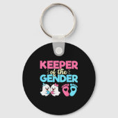 Keeper Of The Gender Pumpkin Halloween Baby Gender Sleutelhanger (Voorkant)