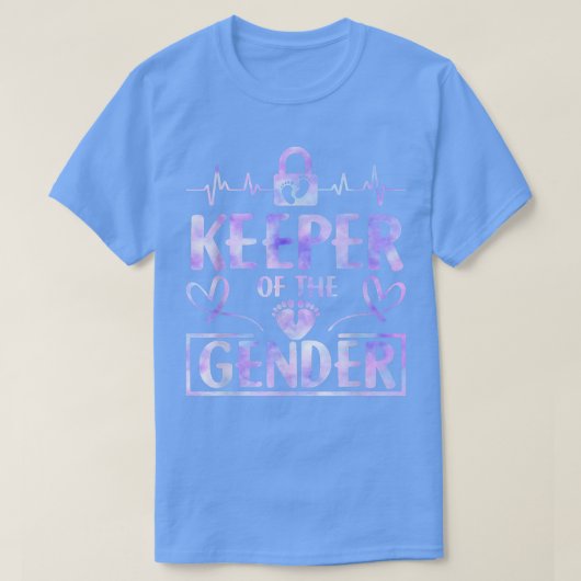Keeper of the Gender Reveal Announcement  T-shirt (Design voorkant)