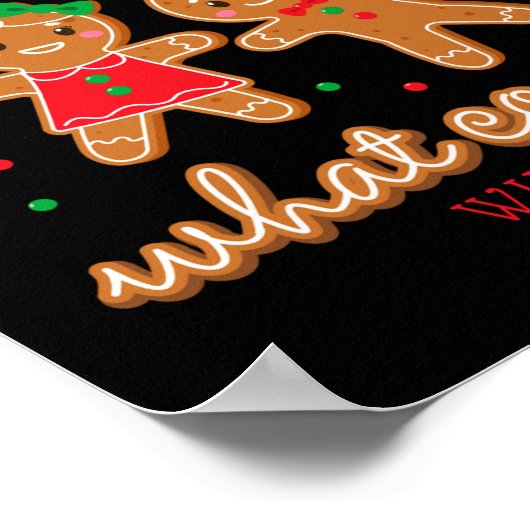 Keeper Of The Gender Reveal Gingerbread Auntie  Poster (Hoek)