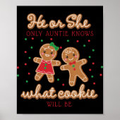 Keeper Of The Gender Reveal Gingerbread Auntie T S Poster (Voorkant)