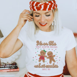 Keeper of the Gender Reveal Gingerbread Tante T-shirt