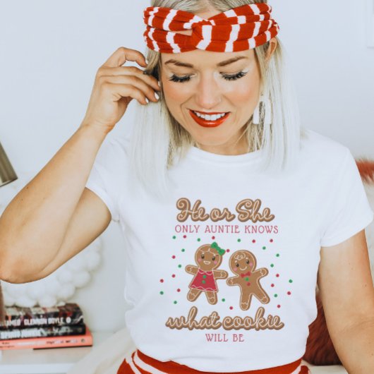 Keeper of the Gender Reveal Gingerbread Tante T-shirt