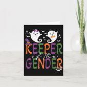 Keeper Of The Gender Reveal Halloween Pregnancy An Kaart (Voorkant)