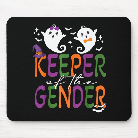Keeper Of The Gender Reveal Halloween Pregnancy An Muismat (Voorkant)