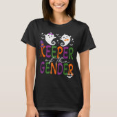 Keeper Of The Gender Reveal Halloween Pregnancy An T-shirt (Voorkant)