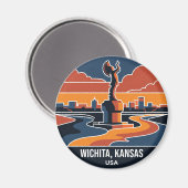 Keeper of the Plains Kansas Magneet (Voorkant / Achterkant)