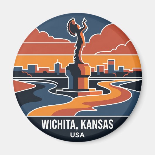 Keeper of the Plains Kansas Magneet (Voorkant)