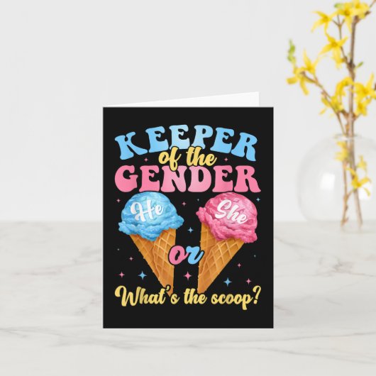 Keeper van het geslacht ijs Whats the Scoop Gen Kaart (Gele Bloem)