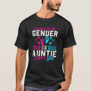 Keeper van het geslacht onthullen roze of blauw ta t-shirt