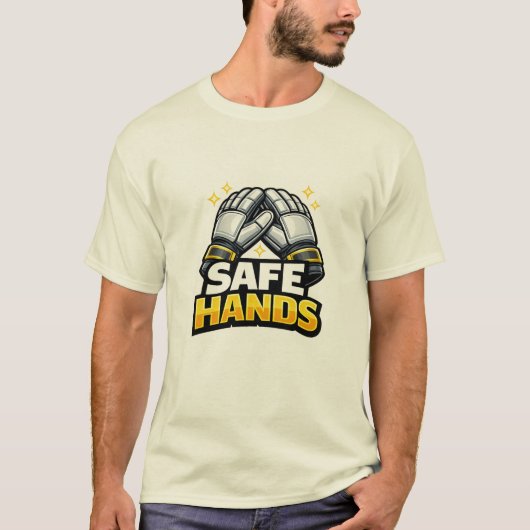 Keeperhandschoenen Voetbal T-Shirt (Voorkant)