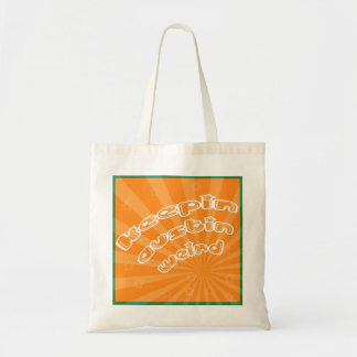 Keepin Austin Weird with Oranje Sunburst Tote Bag