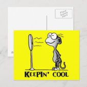 Keepin' Cool Monkey Briefkaart (Voorkant / Achterkant)