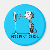 Keepin' Cool Monkey Magneet (Voorkant)
