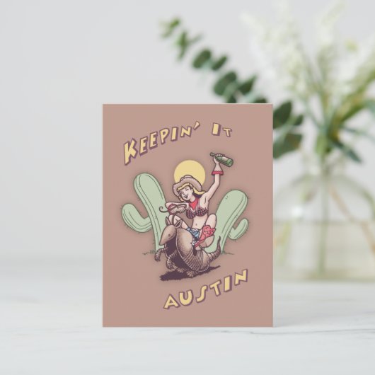 Keepin' It Austin Briefkaart (Staand voorkant)