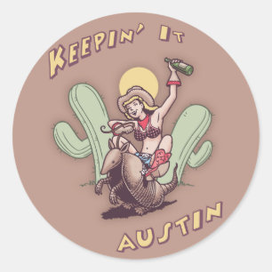 Keepin' It Austin Ronde Sticker