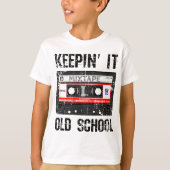 Keepin It Old School 80s en 90s Hip Hop T-shirt (Voorkant)