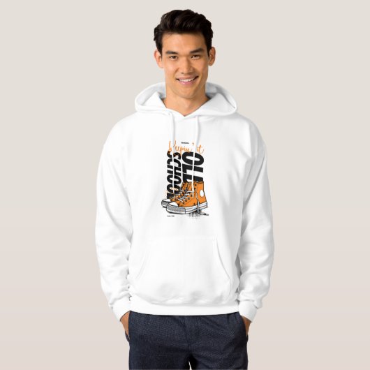 Keepin’ It Old School Hoodie – Retro 90s Streetwea (Voorkant volledig)