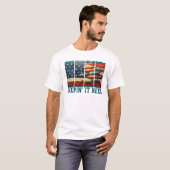 Keepin' It Reel Vist Vlag T-shirt (Voorkant volledig)