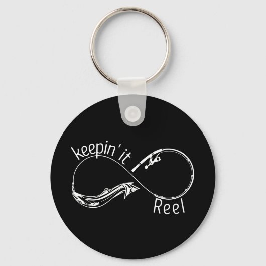 Keepin Vist Rod Infinity Sign Sleutelhanger (Voorkant)