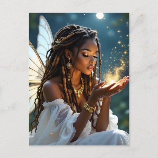 Keeping in Touch | Fairy and Gold Dust Briefkaart (Voorkant)