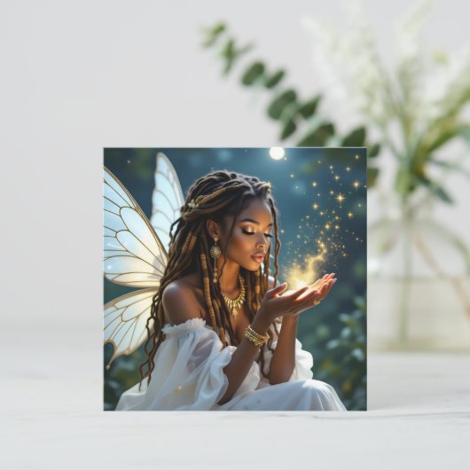 Keeping in Touch | Fairy and Gold Dust Kaart (Staand voorkant)