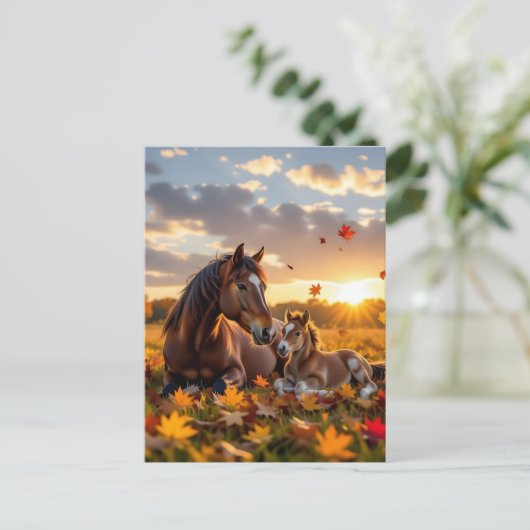 Keeping in Touch | Horse Themed Briefkaart (Staand voorkant)