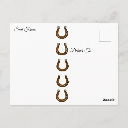 Keeping in Touch | Horse Themed Briefkaart (Achterkant)