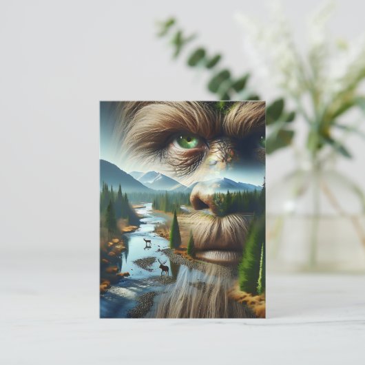 Keeping in Touch with Sasquatch  Briefkaart (Staand voorkant)