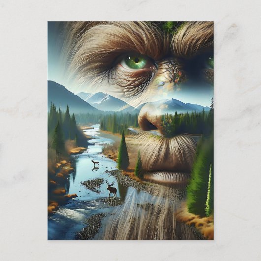 Keeping in Touch with Sasquatch  Briefkaart (Voorkant)